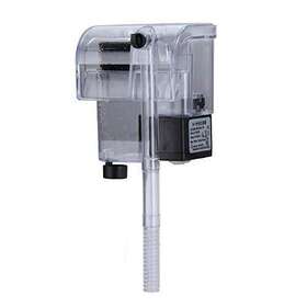 Pulaco 730951528499 Ultra Quiet Aquarium Hang On Filter 66gph 3w Small Fish Tank For 2 To