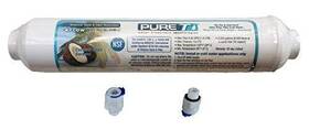 Puret 611191017168 Inline Granulated Activated Carbon Filter 10 Inch With 3/8 Adapters