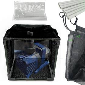 Aq00501 Purifylogix 10 Inch Large Pond Pump Filter Upgraded 2.0 Extended Anti-clogging Outdoor Mesh