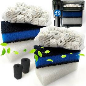Aq01008-pl Purifylogix 2 Sets Of Upgraded Three-stage Filtration Fish Tank Filter For Aquaclear 50 Powe