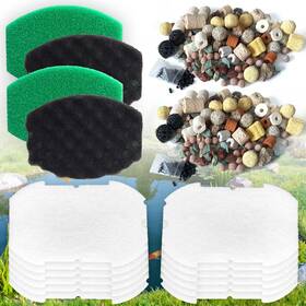 Aq02618 Purifylogix Pond Filter Kits For Pennington Inpond 5-in-1 600 Pump 12 Polymer Wool Pads