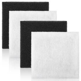 Muy-pushglossy-9 Pushglossy 4 Pcs Pond Filter Replacement Pad Bulk Black White Media Filtrati