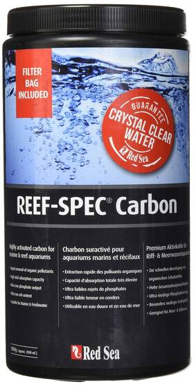 Reef 730773374205 Red Sea Spec Carbon - Aquarium Filter Media 2000 Ml/ 64 Oz Black 37420
