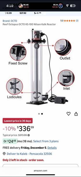 Ks-100 Reef Octopus Protein Skimmer For Marine Aquarium