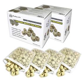 B08p4g2dhm Reefing Art Ceramic Bio Filter Media Rings 4lb - Aquarium Sump And Canister