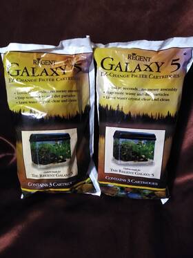 Pl-te5 Regent 6 New Nos Galaxy 5 Filter Cartridges Model Vintage 1999 Aquarium