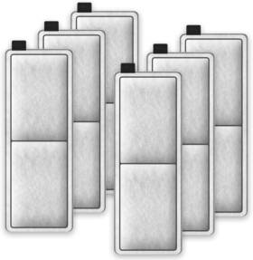 Samanija 726084753846 6-pack Rf-l Filter Cartridges Replacement For Top Fin Large Retreat Aquarium F