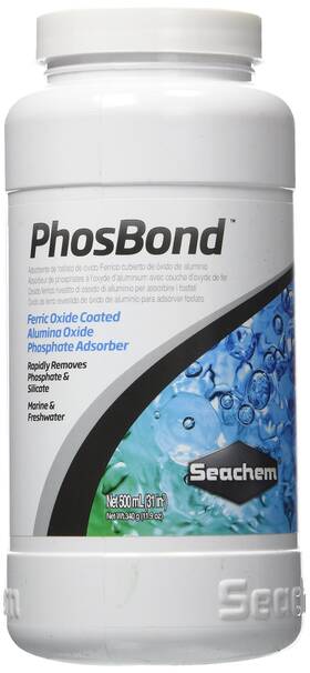 B00uuba586 Seachem Phosbond Phosphate Silicate Remover Aquarium Filter Media 500ml