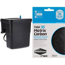 B0c4xdllgb Seachem Tidal Power Filter - 35 Gal Fish Tank Black Quiet Efficient Filtratio