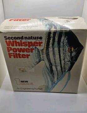 60020 Second Nature Old School 1985 Whisper Aquarium 40 Gallons Power Filter