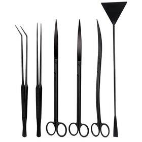 550058 Segarty Aquarium Tools 6 In 1 Stainless Steel Aquatic Plant Tweezers Scissor Spatula