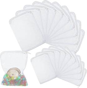 Shappy 445048920935 20 Pieces Aquarium Filter Media Bags Fish Tank Bag White Net F