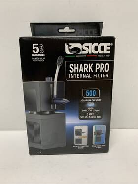 Sicce 011469973998 Shark Pro 500 - Internal Filter Newest Generation For Aquarium #998
