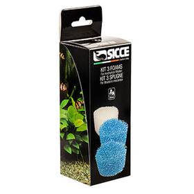Sicce 011469993200 Shark Adv Replacement Sponge Blue 2 And White 1