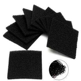 Supreme-goodsoutlet 445031330383 5/10/20pcs Universal Black Activated Carbon Foam Sponge Air Filter Impregnated S