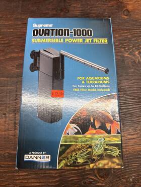 Su01028 Supreme Ovation Submersible Power Jet Filter Model 1000 - 265 Gph Up To 80 Gal