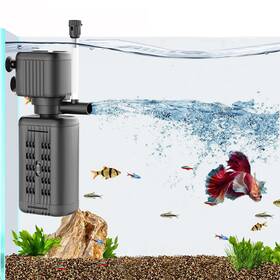 Sysenciaga 718387276504 40-150 Gallon Internal Aquarium Filter 4-in-1 Submersible Power Fish Tank Filte