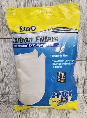Ex70 T Tra 046798263326 Tetra Large Fish Tank Carbon Filters 2-pack Fits Whisper Ex30 Ex45 And