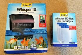 T Tra 445021488452 Tetra Whisper Iq Power Filter 45 Gallons 3 Pack Bio-bag Filters Cartridges