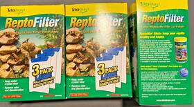 5346857624 T Tra Pet Tetra Reptofilter 125 Gph Large Cartridge Pond Filter 3-pack