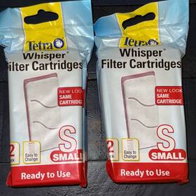 Aq-25900 T Tra Tetra Aquarium Whisper Filter Cartridges Sm. 4 Filters Total Brand New