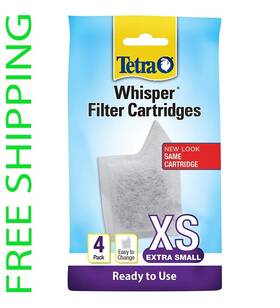 Aq78052 T Tra Tetra Whisper Filter Cartridges 4 Count Extra Small Xs For Aquarium Fish Tank