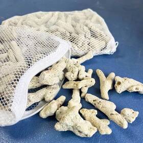 Tanmoxe 735530218617 Natural Crushed Fish Tank Premium Coral Filter For Aquarium 1lb