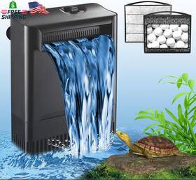 Tararium 744759390486 Turtle Tank Filter Aquarium Power Adjustable 20-75 Gal. 290gph Large Inte