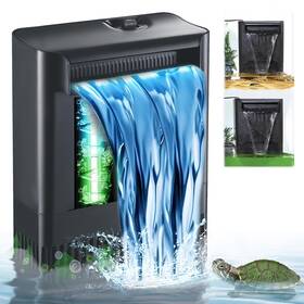B0drjlb75p Tararium Turtle Tank Filter With Uv Light - 4-stage Adjustable Flow For 40-150 Gal Tanks