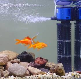 Jqp-1000f Tararium Aquarium Filter 260gph For 35-75 Gallon Fish Tank Black