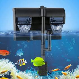 Only-filter-hbl701 Tararium Aquarium Power Filter With Surface Skimmer For 20-55 Gal. Saltwater And F