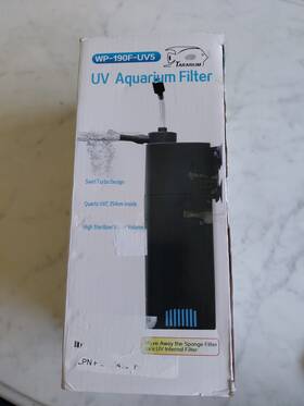 Wp-190f-uv5 Tararium Wp-690f-uv9 Uv Fish Tank Submersible Aquarium Filter Pump Open Box New