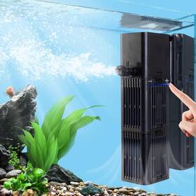 Yqp-1000f Tararium Aquarium Filter Water Flow Adjustable For 20 75 Gallon Fish Turtle Tank 264 Gph