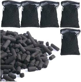 Technology 445015175191 5 Lbs Premium Virgin Activated Carbon Charcoal Pellets In Filter Media Bags F