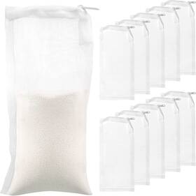 Tegeme 726084423725 10 Pieces Small Aquarium Filter Bags With Zipper 3 X 8 Inch Fine Media