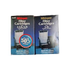 26202 Tetra 2 Vintage Boxes Of Whisper Bio-bag Filter Cartridges Junior Size 8 Pack B5