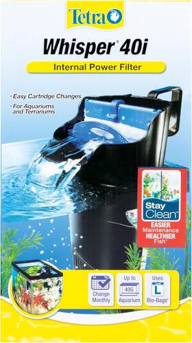 Aq-65818 Tetra Whisper Internal Filter 20 To 40 Gallons For Aquariums In-tank Filtratio