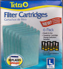 Tetra Large Filter Cartridge Carbon 6 Pack Replaces Whisper Fs 10 20 30 023169119208