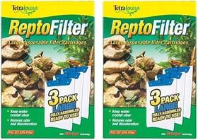 Tetrafauna 445052257256 Reptofilter Filter Cardridges 3pack Medium Pack Of 2