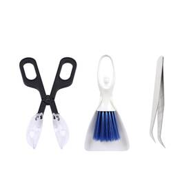 Tfwadmx 745103427551 Tiny Cleanning Broom Scooper Feeding Tool Mini Dustpan And Brush Stainless