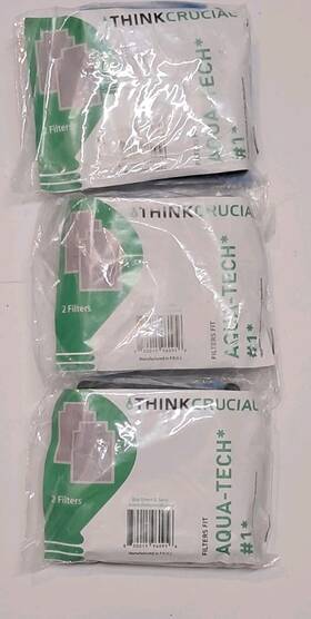 Think Crucial 850015960956 Replacement Filters For Aqua-tech Ez-change #1 Filter Cartridge 6 Pack