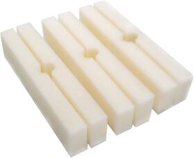 Ffx5606 Threelin Replacement White Foam Filter Pads Fits Fluval Fx4 / Fx5 Fx6 Pack Of 6