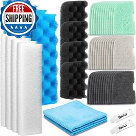 Threlaco B0f62j3j87 52 Pcs Replacement Filter Media Kit Compatible Fluval 406/407 Aquarium