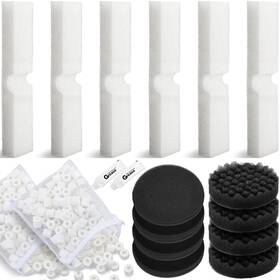 Jyd-threlaco-2173 Threlaco 18 Pcs Replacement Filter Media Kit For Fluval Fx4 Fx5 Fx6 Aquarium Filters