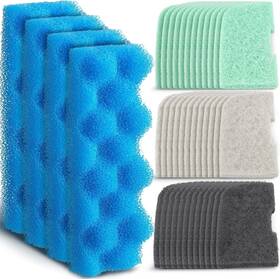 Jyd-threlaco-2193 Threlaco 40 Pcs Replacement Filter Media Kit Compatible With Fluval 306/307 Aquarium Filt
