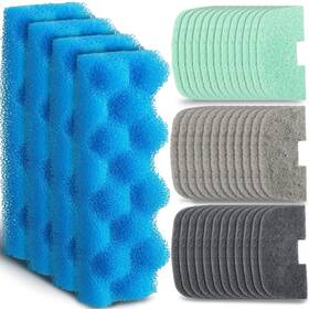 Jyd-threlaco-2194 Threlaco 40 Pcs Replacement Filter Media Kit Compatible With Fluval 206/207 Aquarium F