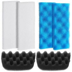 Jyd-threlaco-3015 Threlaco 6 Pcs Bio Sponge Set Compatible With Aquarium Filters Including 2 Blue Whi