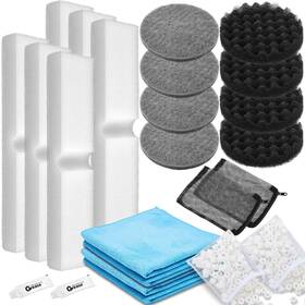 Jyd-threlaco-3062 Threlaco 22 Pcs Compatible With Fluval Fx4/fx5/fx6 Replacement Filters Media Kit Aquar
