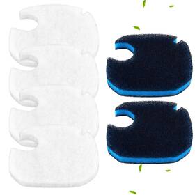 1052439 Tinoaly 6pcs Aquarium Filter Pads For Amosijoy And Coospider-repta 6.69 X 6.3 Inttttt