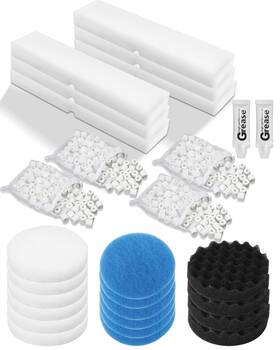 Tofcbye 25-4-25-wang01 Replacement Filter Media Kit 28 Pcs 4 Bag 6 Carbon Foam Pad Fit Fx2 Fx4